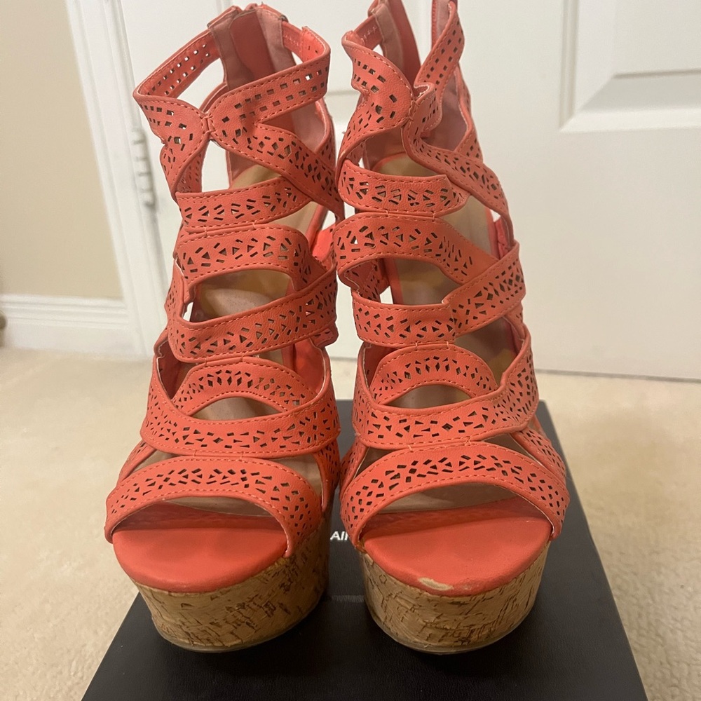 JustFab Corral Cutout Wedges